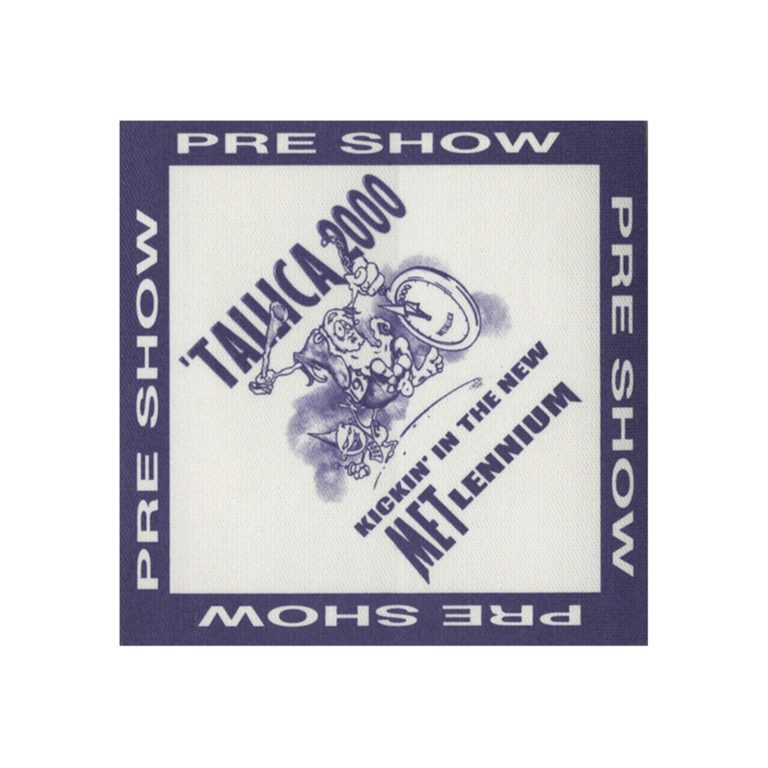 Metallica 2000 M2K Mini Concert Tour Preshow Backstage Pass