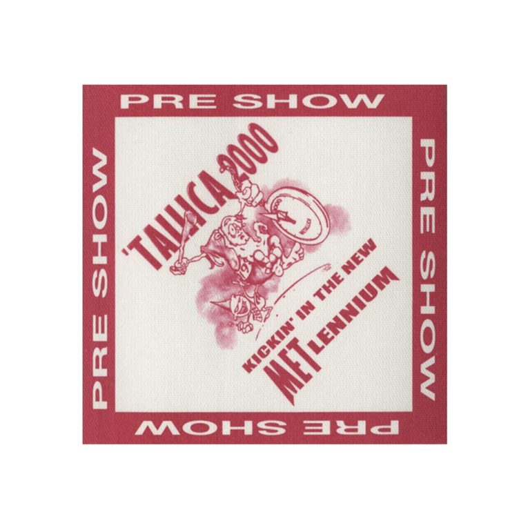Metallica 2000 M2K Mini Concert Tour Preshow Backstage Pass