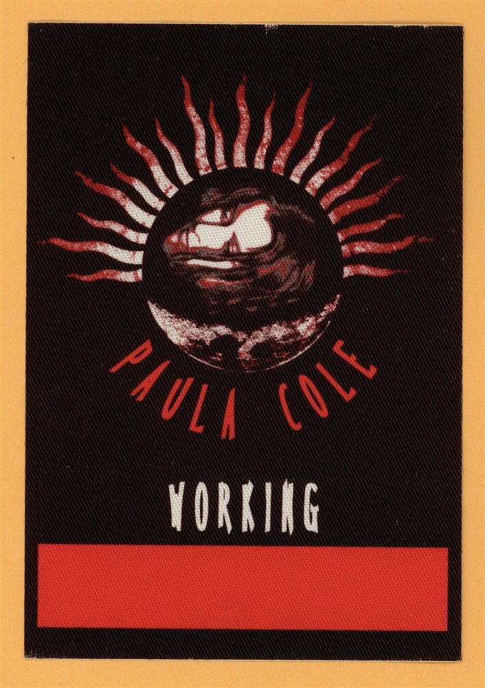 Paula Cole 1999 Apostle Concert Tour WORKING Backstage Pass