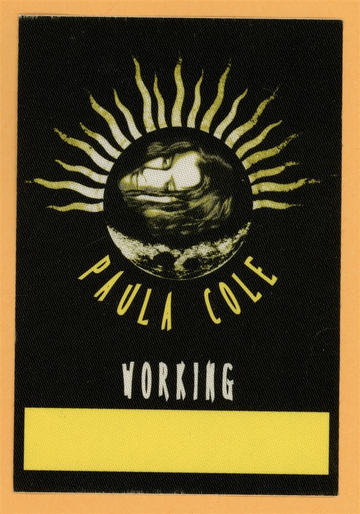 Paula Cole 1999 Apostle Concert Tour WORKING Backstage Pass