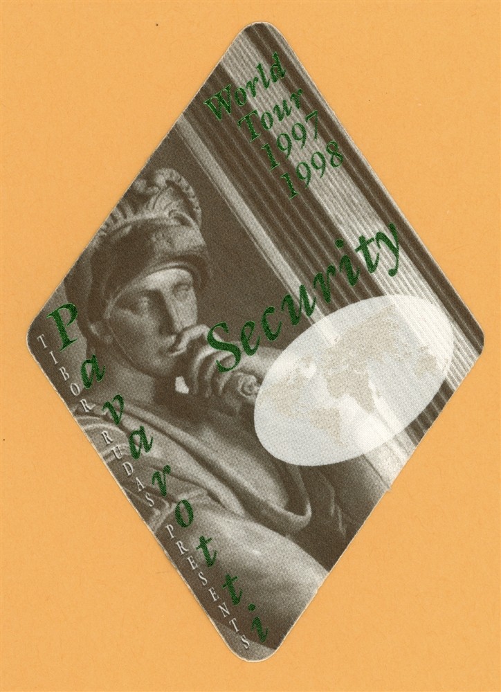 Pavarotti 1997 Concert Tour SECURITY Backstage Pass