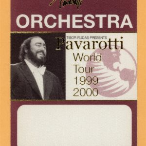 Pavarotti 1999 Concert Tour ORCHESTRA Backstage Pass
