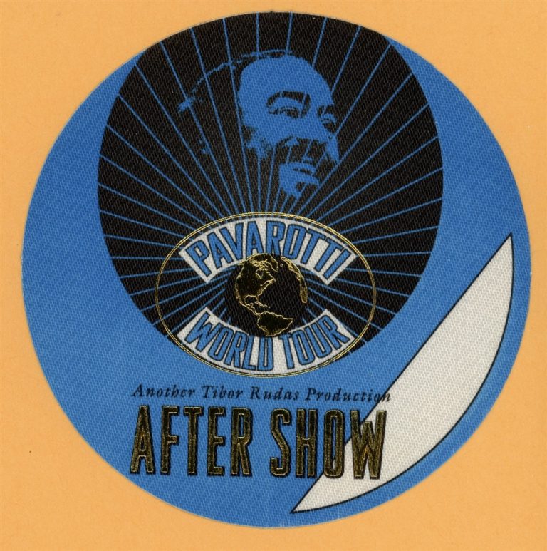 Pavarotti 2002 Concert Tour AFTER SHOW Backstage Pass