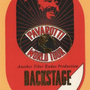 Pavarotti 2002 Concert Tour Backstage Pass