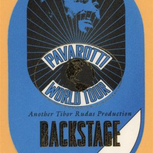 Pavarotti 2002 Concert Tour Backstage Pass