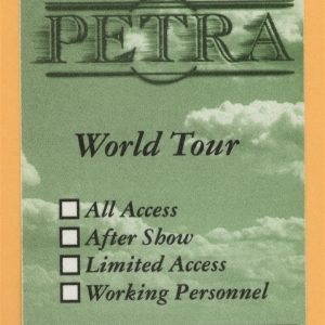 Petra 1998 God Fixation Concert Tour Backstage Pass