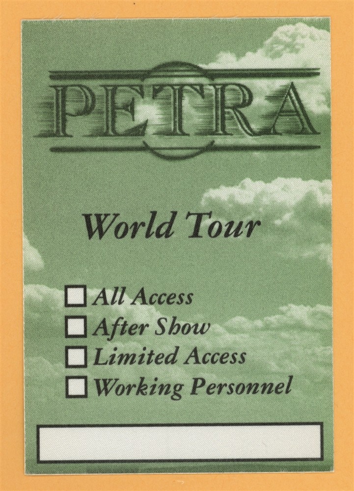 Petra 1998 God Fixation Concert Tour Backstage Pass