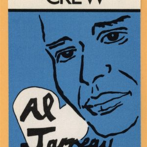 Al Jarreau 1988 Hearts Horizon Concert Tour CREW Backstage Pass