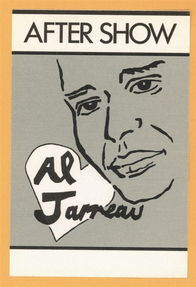 Al Jarreau 1988 Hearts Horizon Concert Tour After Show Backstage Pass