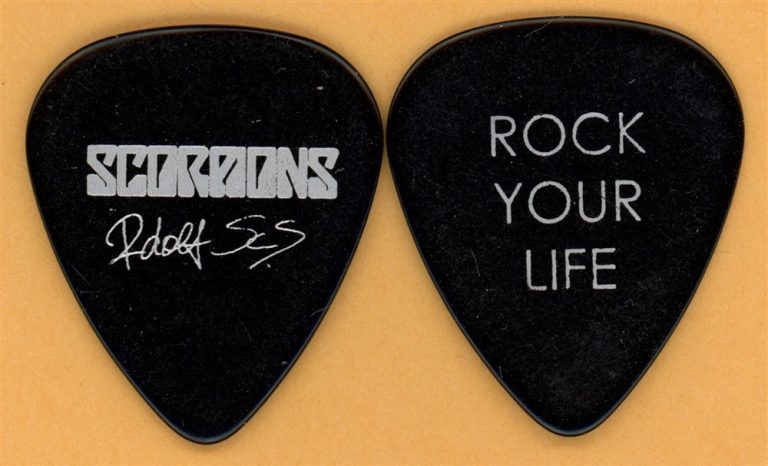 Scorpions Rudolf Schenker Vintage Guitar Pick - 2009 Humanity Tour