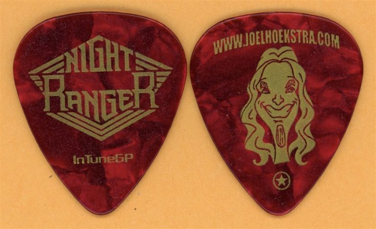 Night Ranger Joel Hoekstra Vintage Guitar Pick - 2011 Rock of Ages Tour