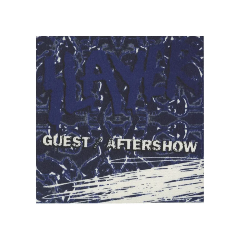 Slayer 1996 Undisputed Attitude Concert Tour Guest Aftershow Backstage Pass
