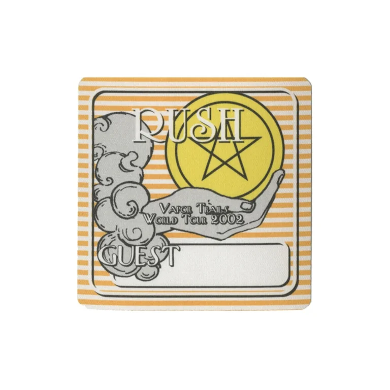 Rush 2002 Vapor Trails Concert Tour Guest Backstage Pass