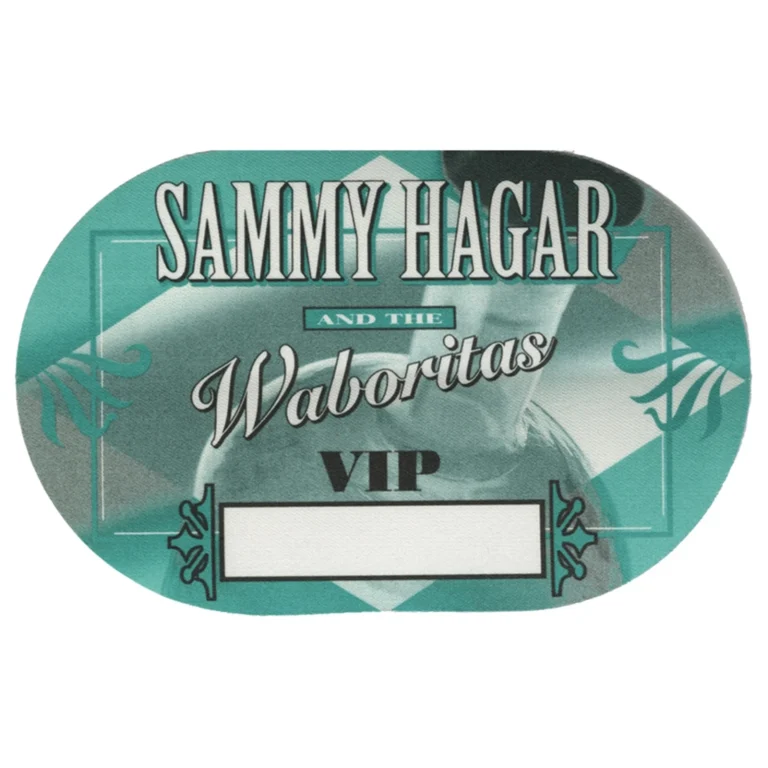Sammy Hagar 2000 Ten 13 Concert Tour VIP Backstage Pass