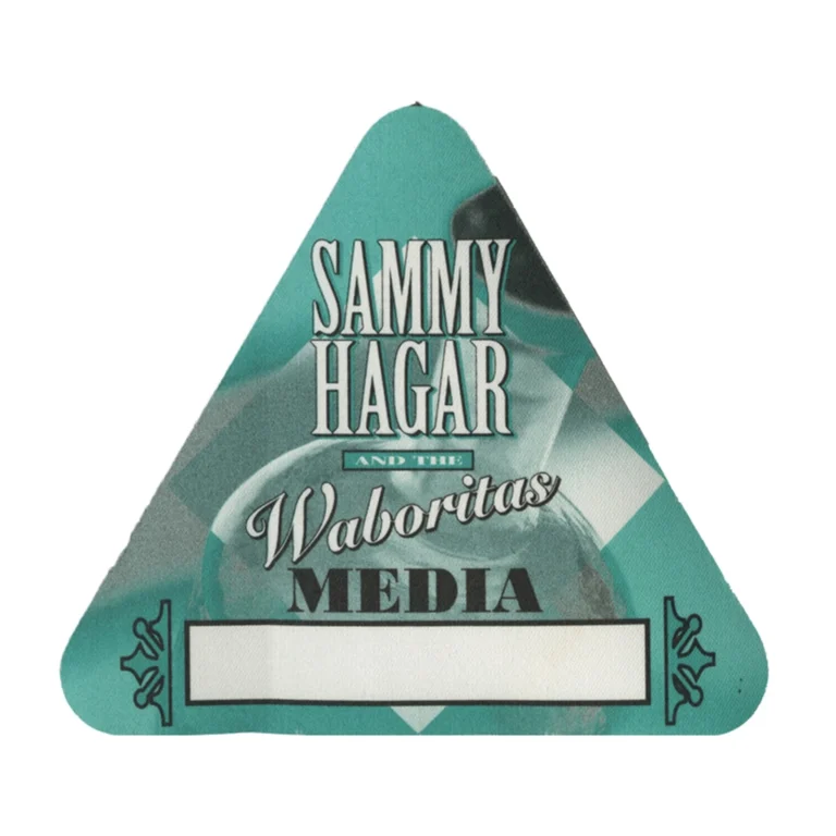 Sammy Hagar 2000 Ten 13 Concert Tour Media Backstage Pass
