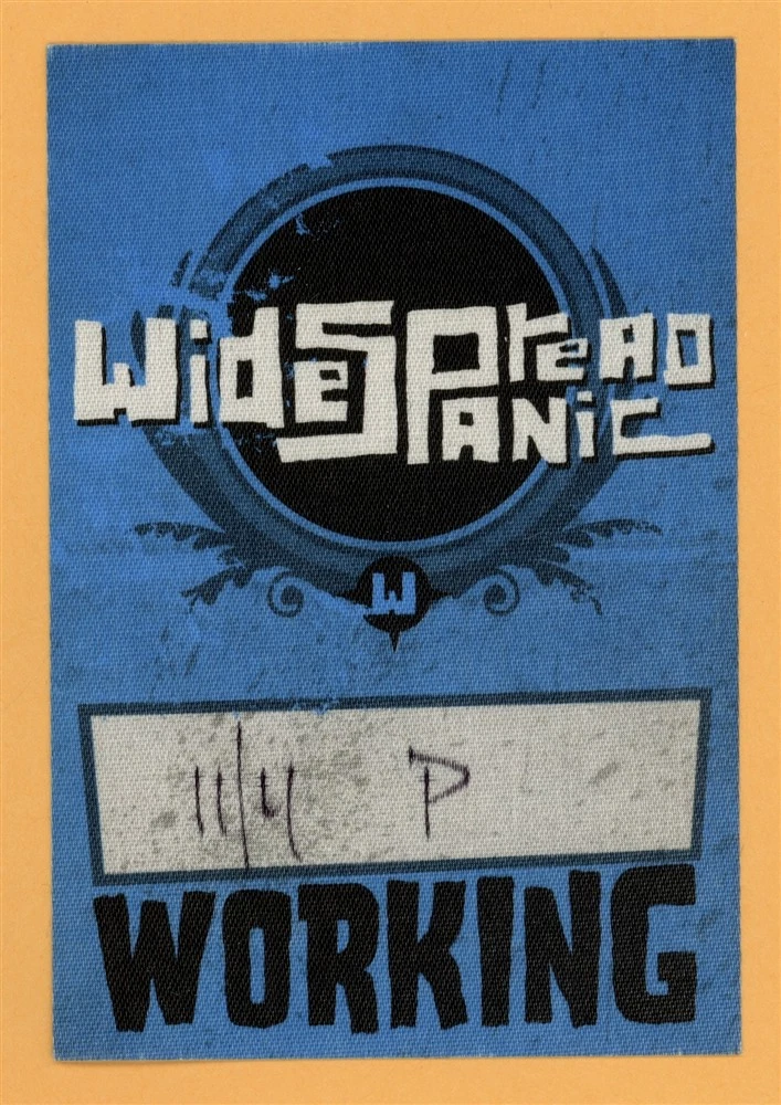 Widespread Panic 2003 Concert Tour Working Backstage Pass
