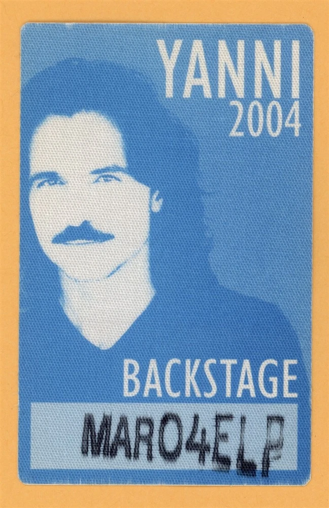 Yanni 2004 Tribute Concert Tour Backstage Pass