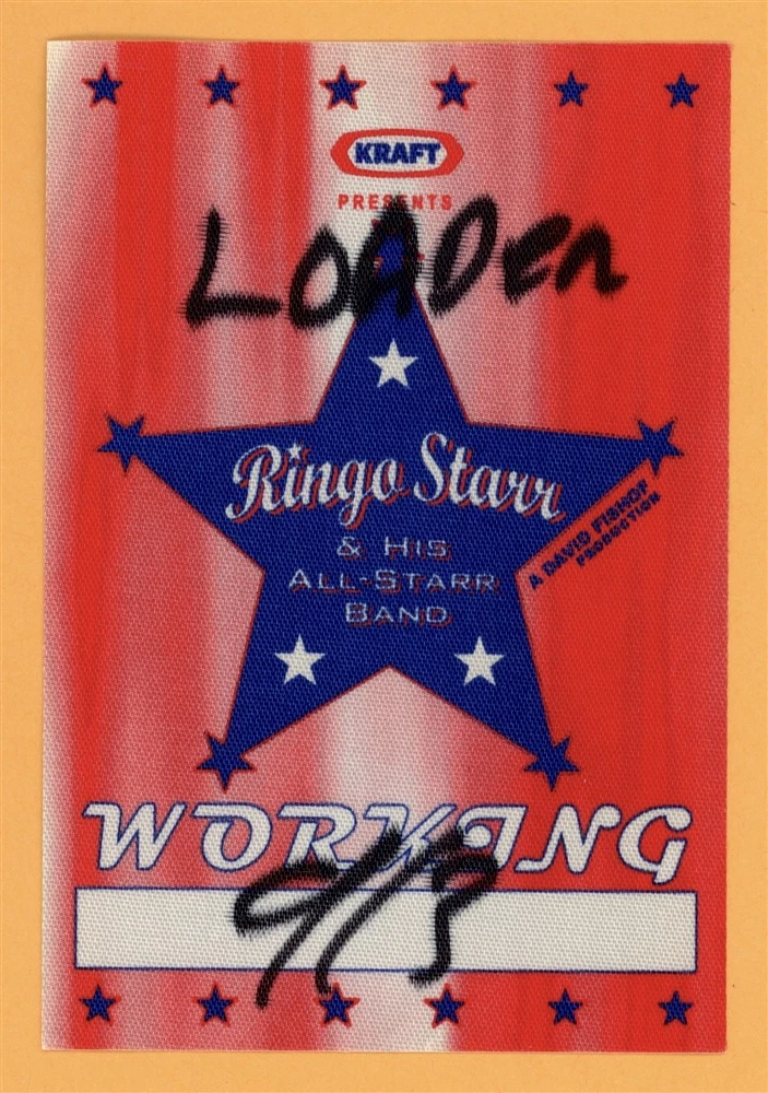 Ringo Starr All-Star American Concert Tour Working Backstage Pass