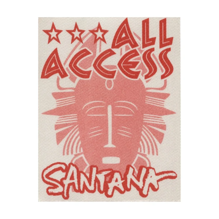Santana 1998 Concert Tour All Access Backstage Pass