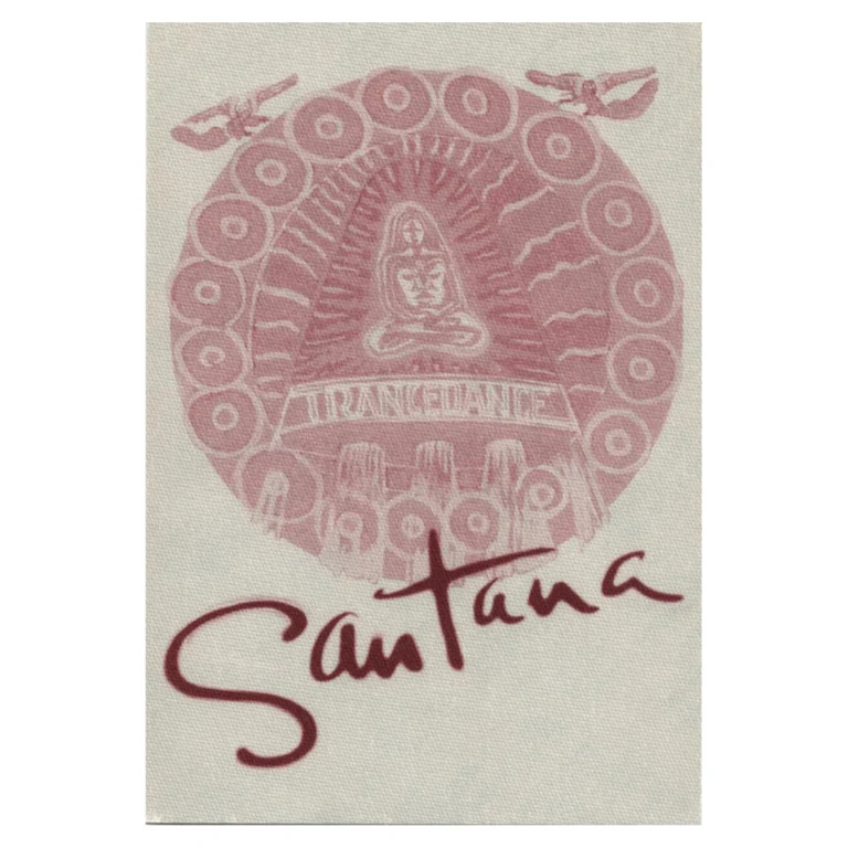 Santana 2001 Concert Tour Guest Backstage Pass
