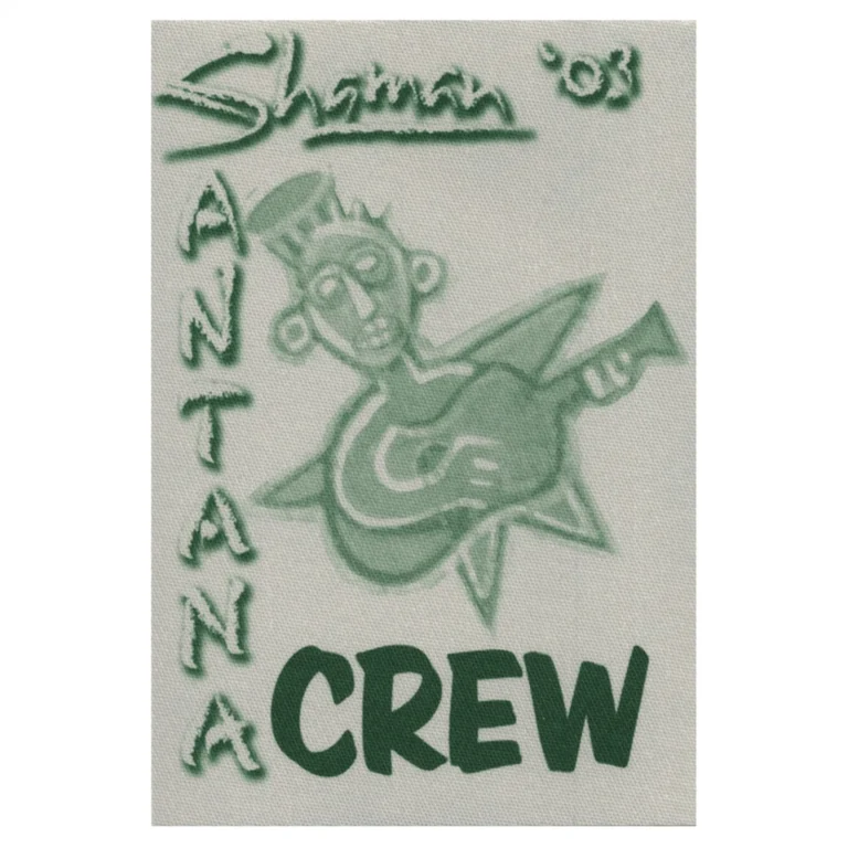 Santana 2003 Shaman Concert Tour Crew Backstage Pass