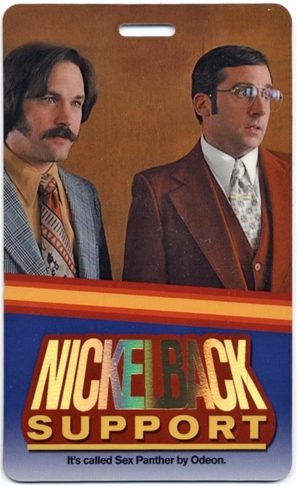 Nickelback 2000's Tour laminated Backstage Pass Paul Rudd Steve Carell