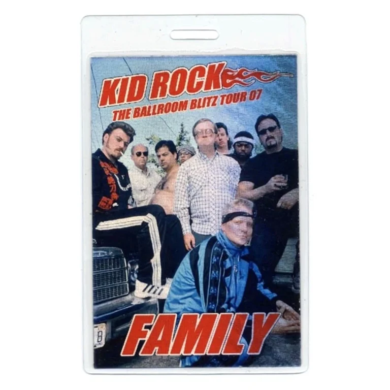 Kid Rock 2007 Concert Laminated Backstage Pass Ballroom Blitz Tour