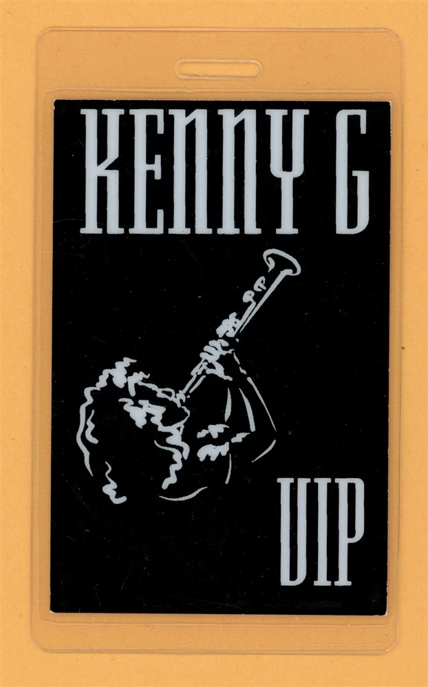 Kenny G 1996 The Moment Tour VIP Laminated Backstage Pass