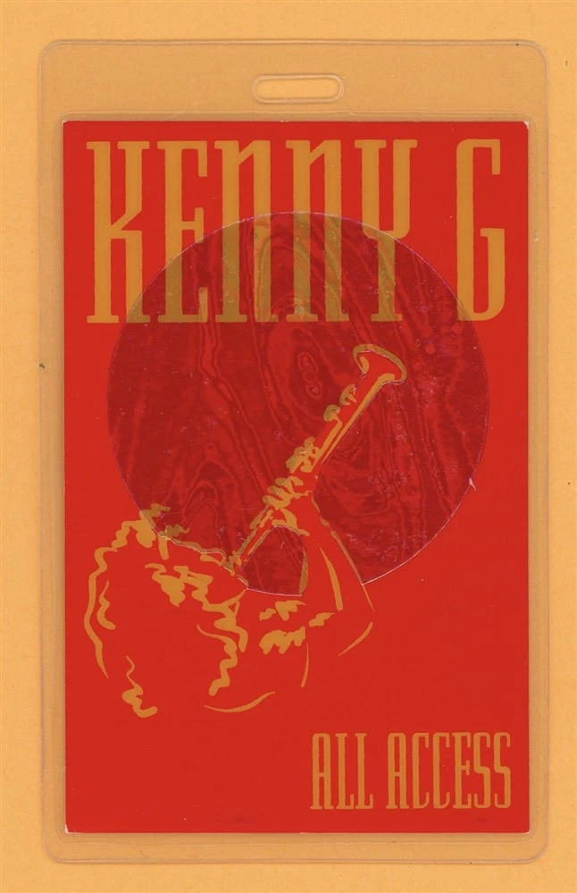 Kenny G 1996 The Moment Tour All Access Laminated Backstage Pass