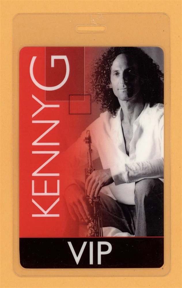 Kenny G 2004 Tour VIP Laminated Backstage Pass