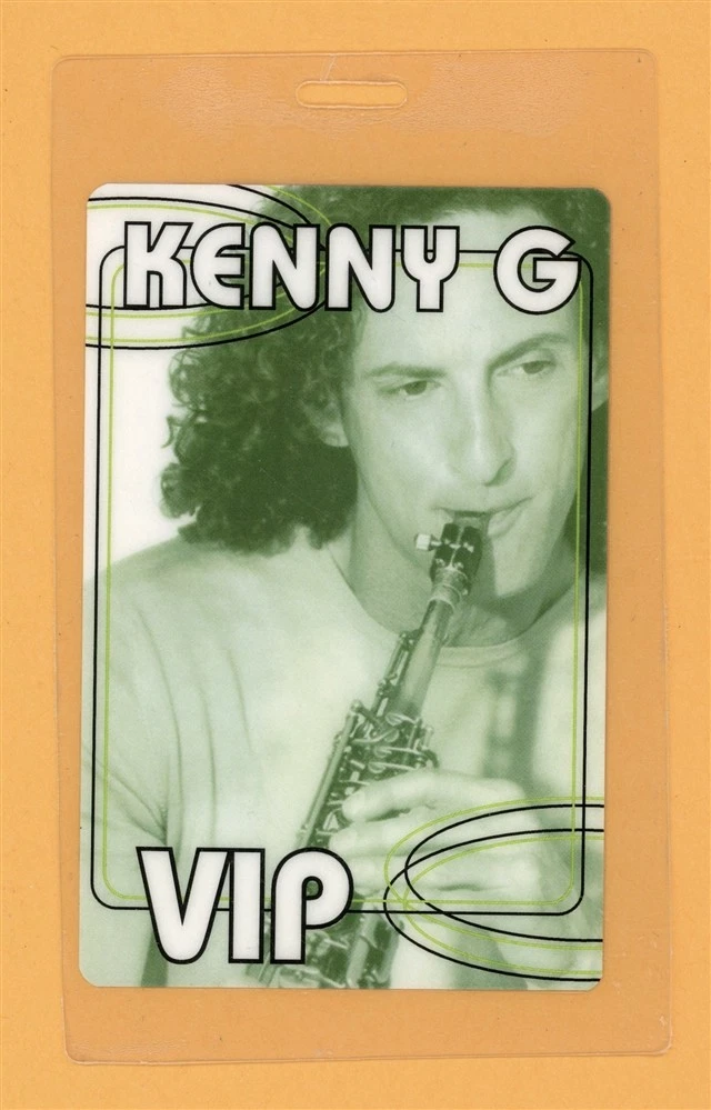Kenny G 2008 Tour VIP Laminated Backstage Pass