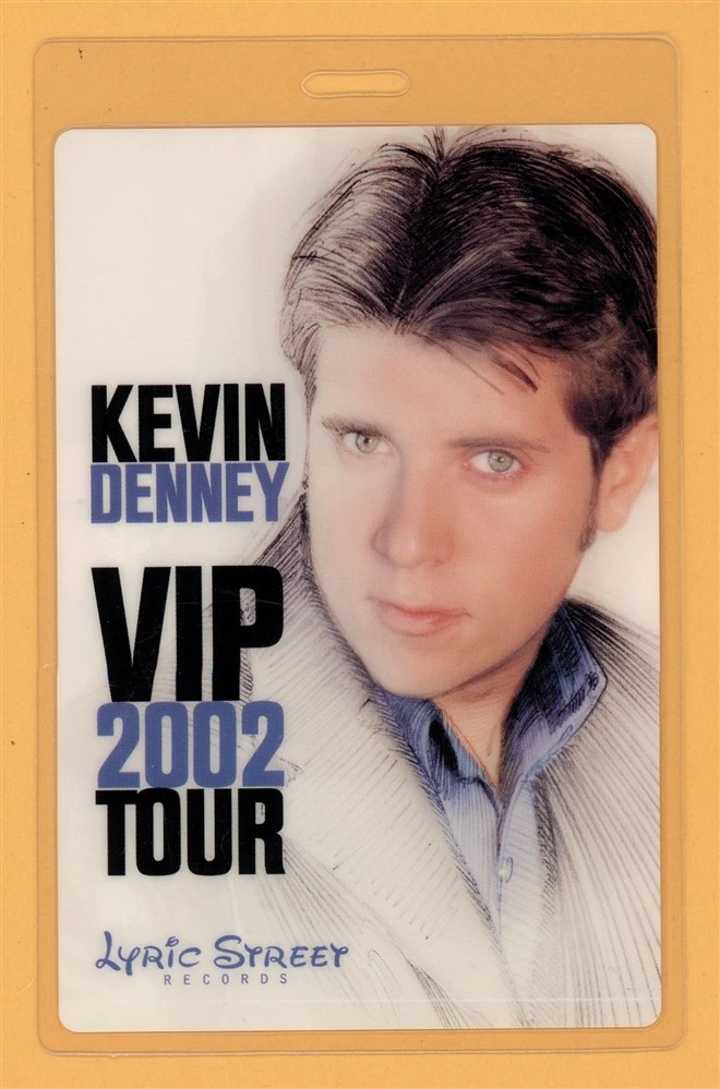 Kevin Denney 2002 Tour VIP Laminated Backstage Pass