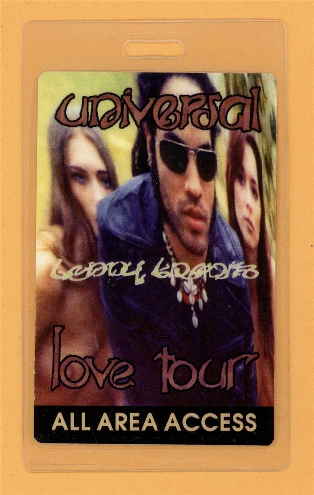 Lenny Kravitz 1993 Love Tour All Access Laminated Backstage Pass