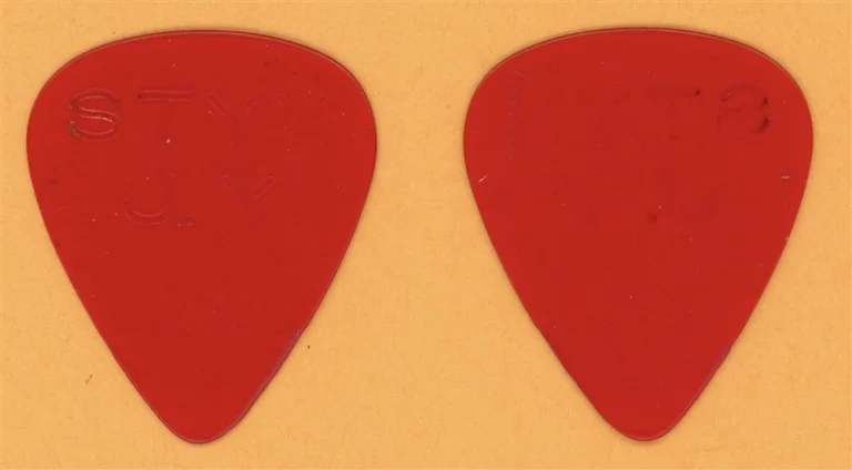 Styx JY Young Vintage Guitar Pick - 1977 Grand Illusion Tour - Stage Used