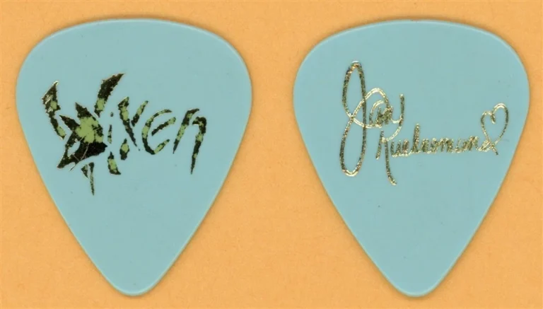 Vixen Jan Kuehnemund Vintage Guitar Pick - 1989 Rev It Up Tour