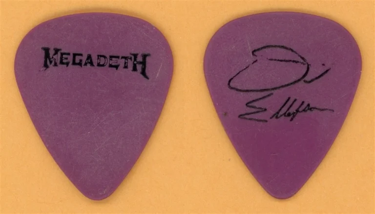 Megadeth Dave Ellefson Vintage Guitar Pick - 1986 Peace Sells Out Tour