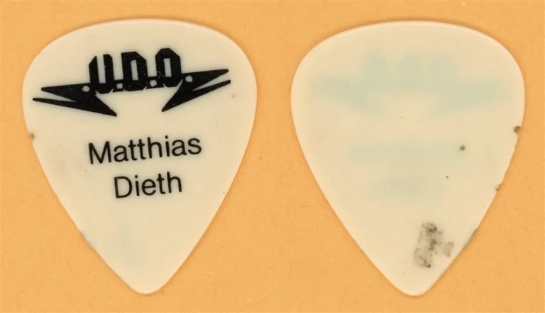 U.D.O. Matthias Dieth Vintage Guitar Pick - 1987 Animal House Tour
