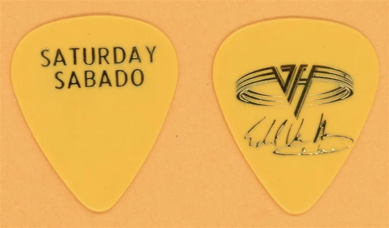 Van Halen EVH Saturday Sabado Vintage Guitar Pick - 1995 Balance Tour
