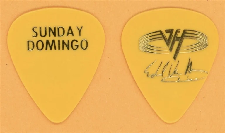 Van Halen EVH Sunday Domingo Vintage Guitar Pick - 1995 Balance Tour