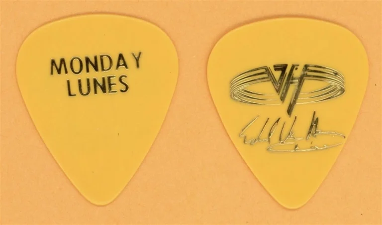 Van Halen EVH Monday Lunes Vintage Guitar Pick - 1995 Balance Tour