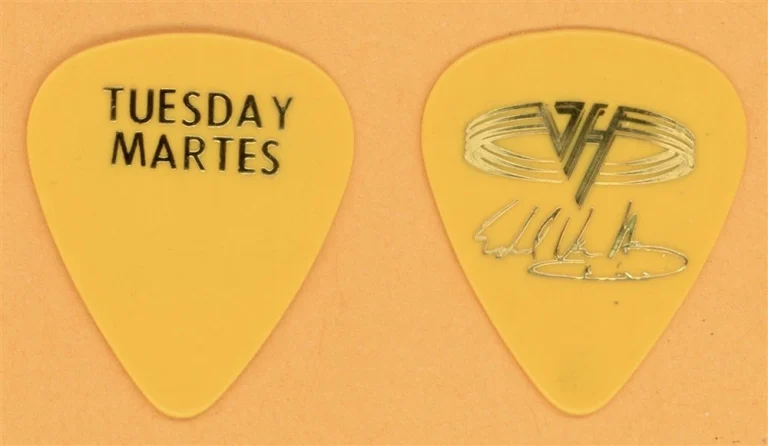 Van Halen EVH Tuesday Martes Vintage Guitar Pick - 1995 Balance Tour