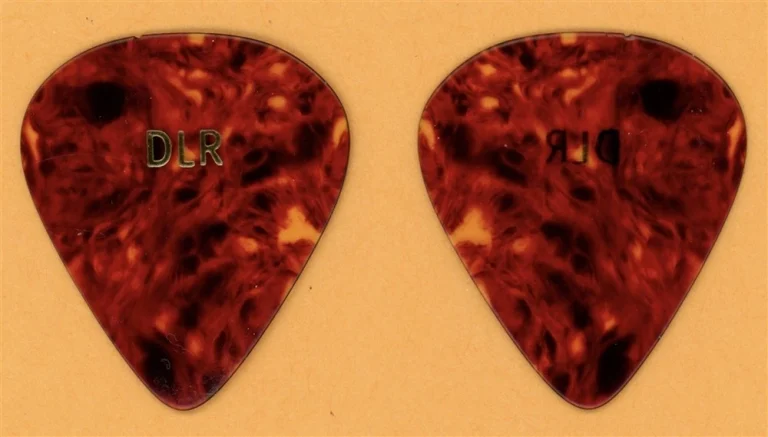 Van Halen David Lee Roth DLR Vintage Guitar Pick - 1984 World Tour - V1