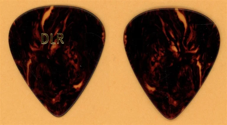 Van Halen David Lee Roth DLR Vintage Guitar Pick - 1984 World Tour - V2