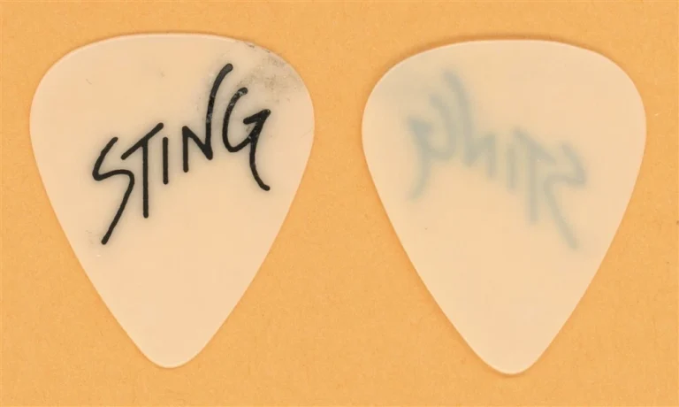 Sting Vintage Guitar Pick - 1987 Nothing Like the Sun Tour