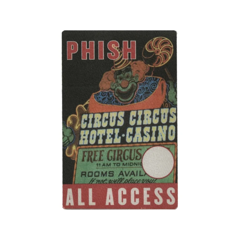 Phish 2000 Farmhouse Concert Tour All Access Backstage Pass - Circus Las Vegas