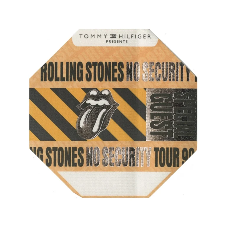 Rolling Stones 1999 No Security Concert Tour Special Guest Backstage Pass