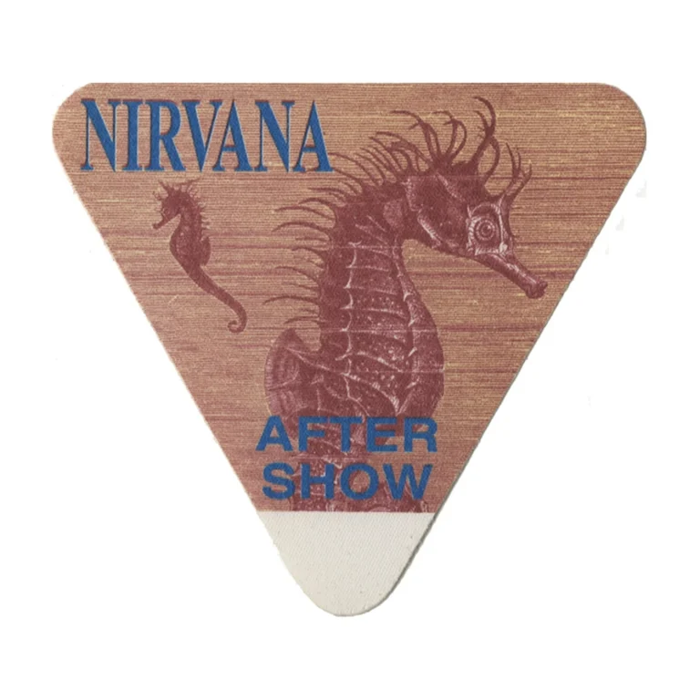 Nirvana 1993 In Utero Concert Tour After Show Backstage Pass