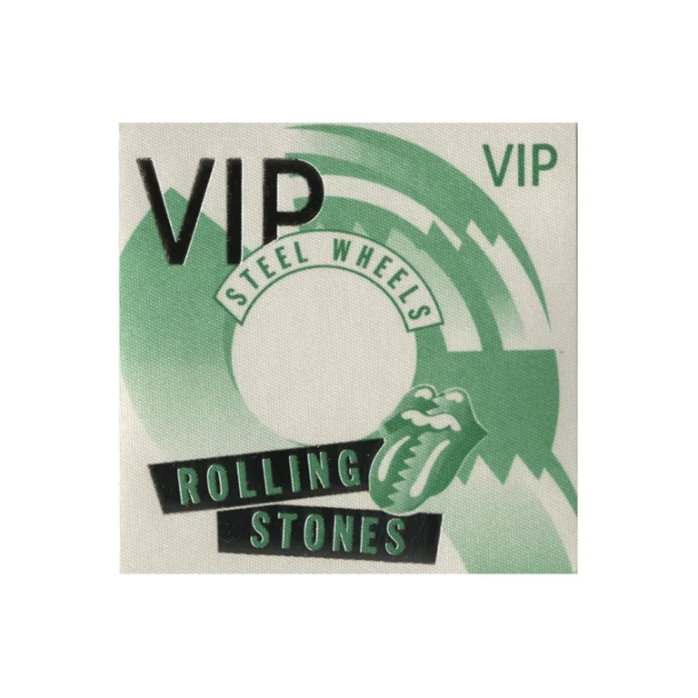 Rolling Stones 1989 Steel Wheels Concert Tour VIP Backstage Pass