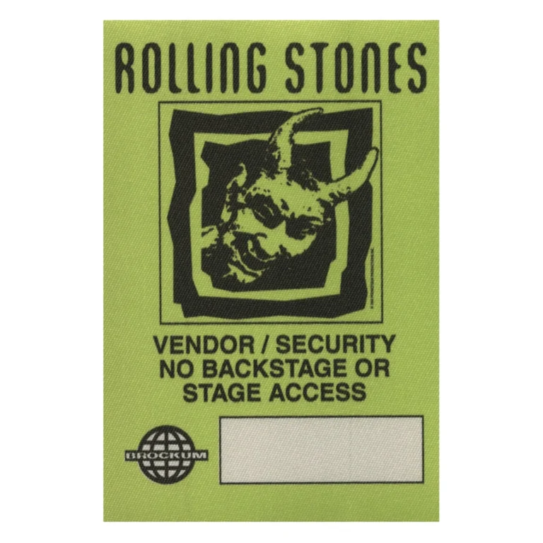 Rolling Stones 1994 Voodoo Lounge Concert Tour Vendor Backstage Pass