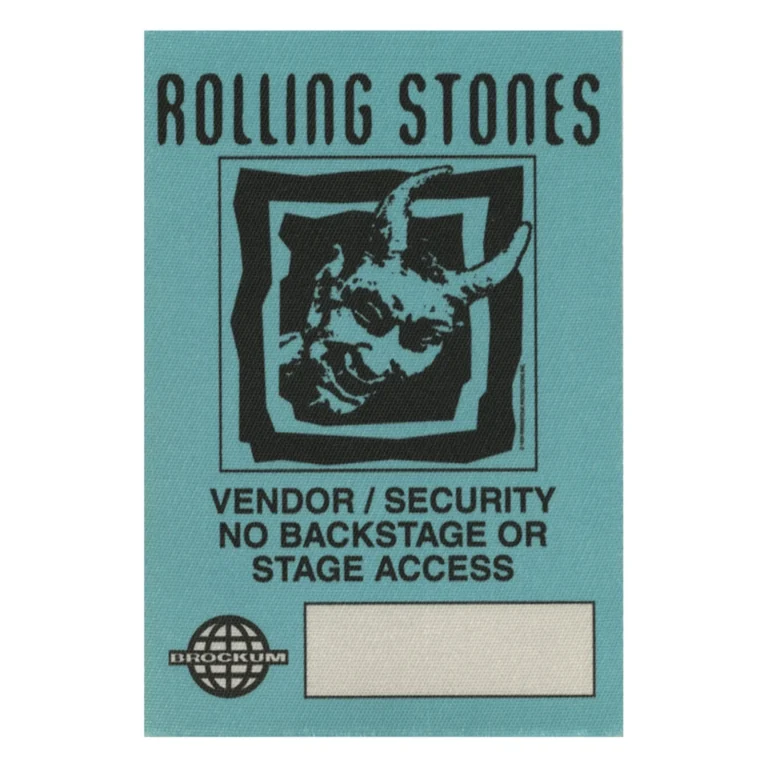 Rolling Stones 1994 Voodoo Lounge Concert Tour Vendor Backstage Pass